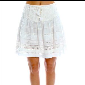 Brand NWT SEA white lace skirt